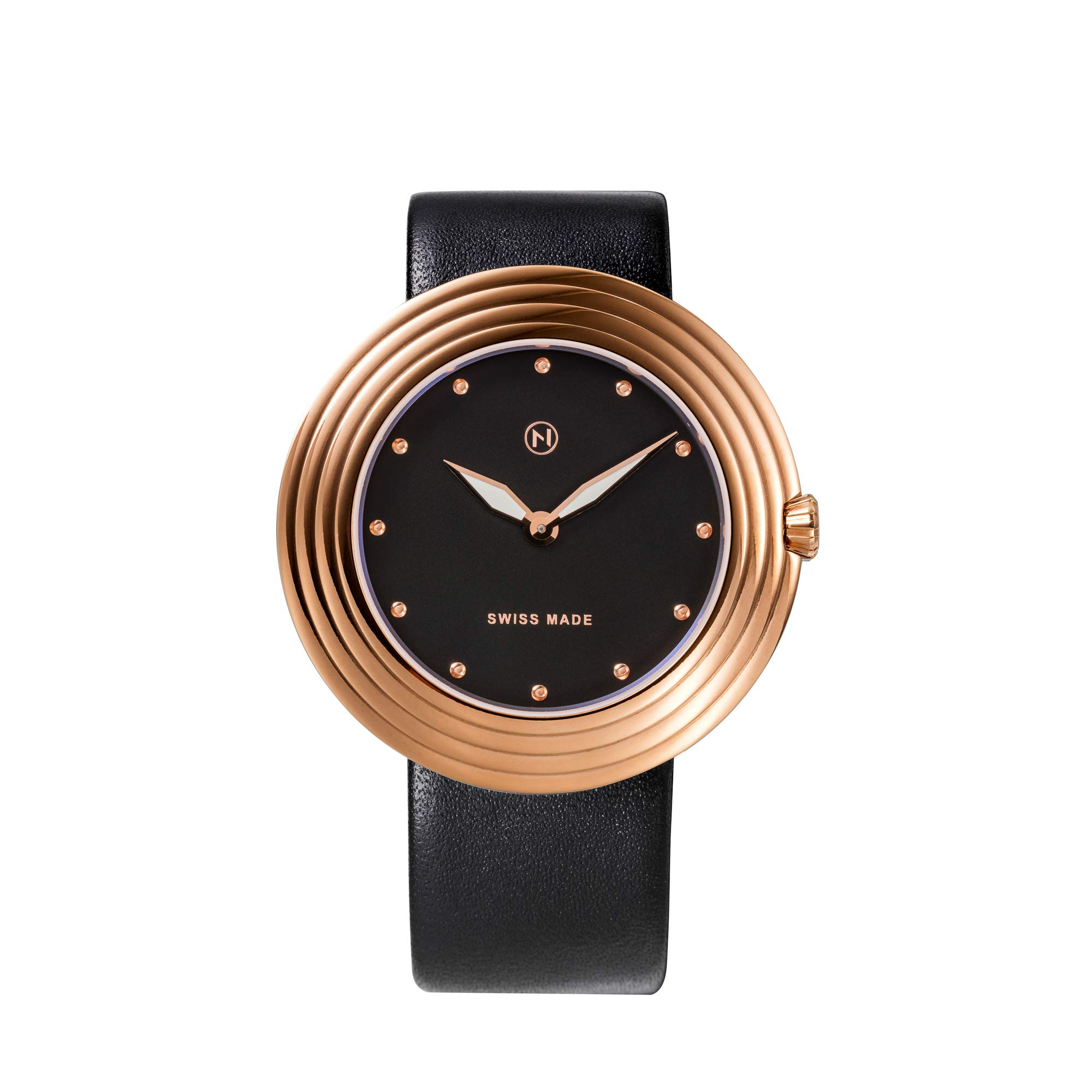NOVE Streamliner Swiss Made Quartz Watch for Men (46mm, Black Rose) (B07VL7DPTC) Amazon Price History, Amazon Price Tracker