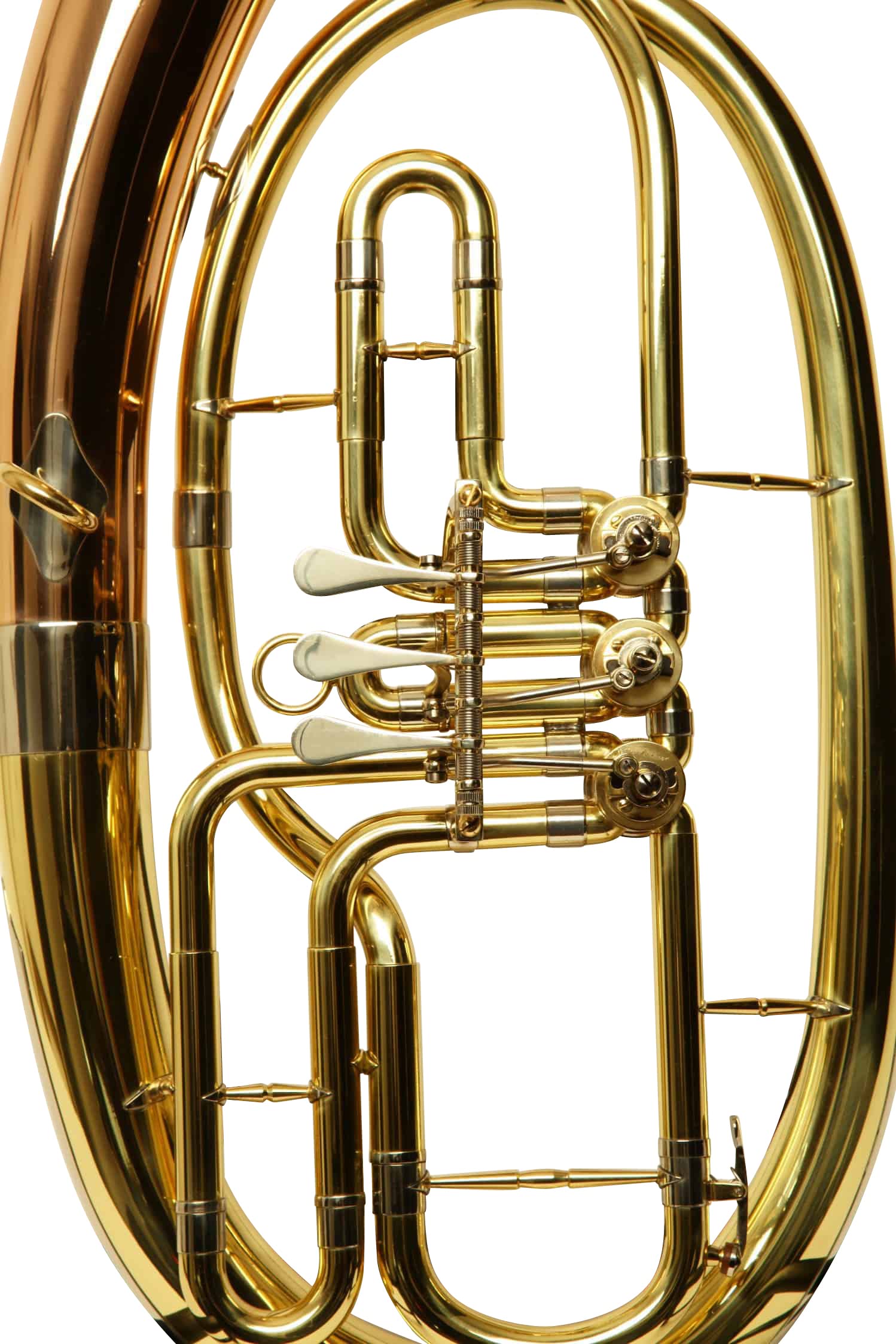 Tenorhorn/Tenor Horn in Goldmessing, Minibalgelenk, inkl. Luxus-Hartschalenkoffer, Neu