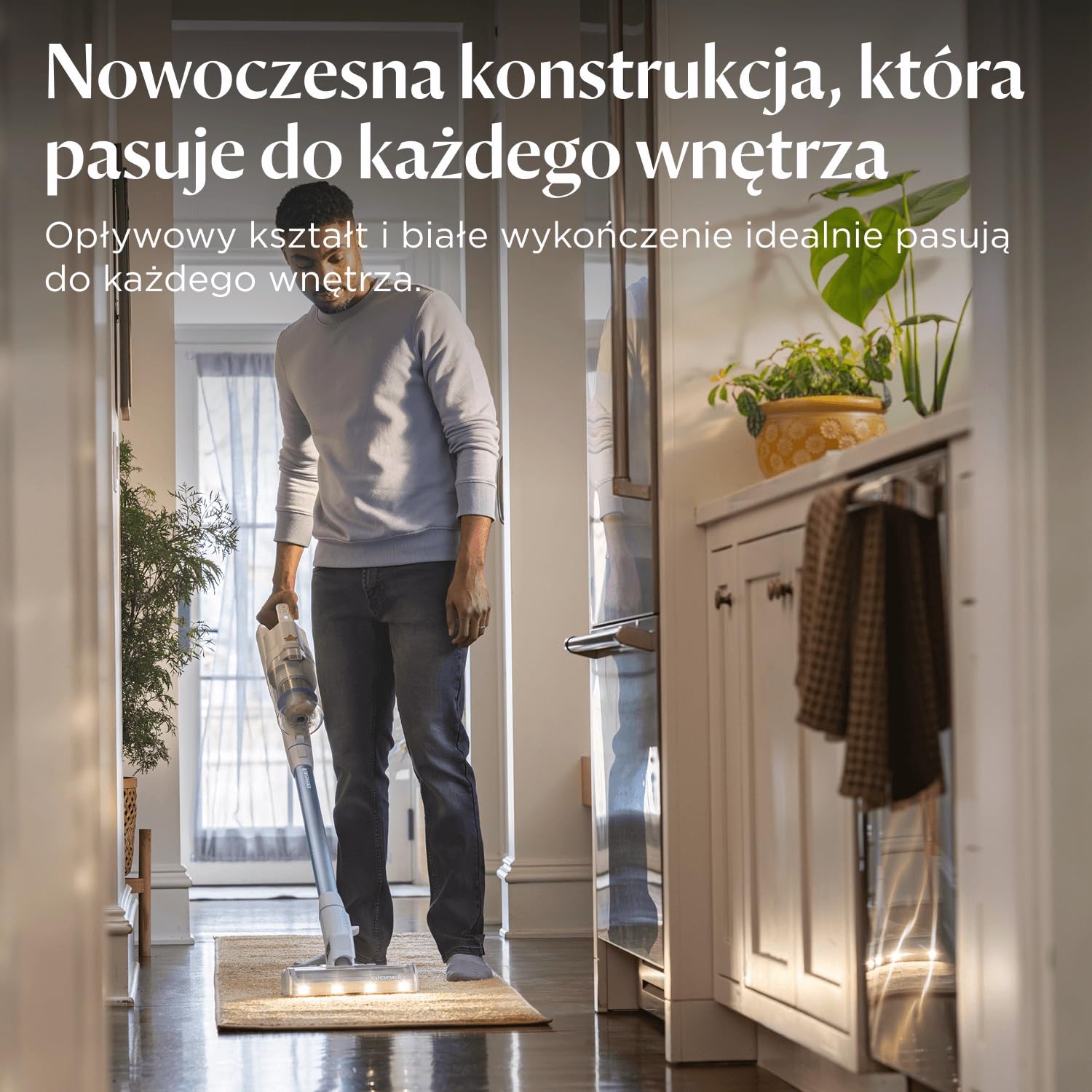 BISSELL PowerClean, odkurzacz pionowy, silnik 200 W, diody LED, nieplącząca się szczotka, odkurzacz 3 w 1, konstrukcja stojąca, filtr HEPA, wymienna bateria 2000 mAh, czas pracy 40 min, 4261N