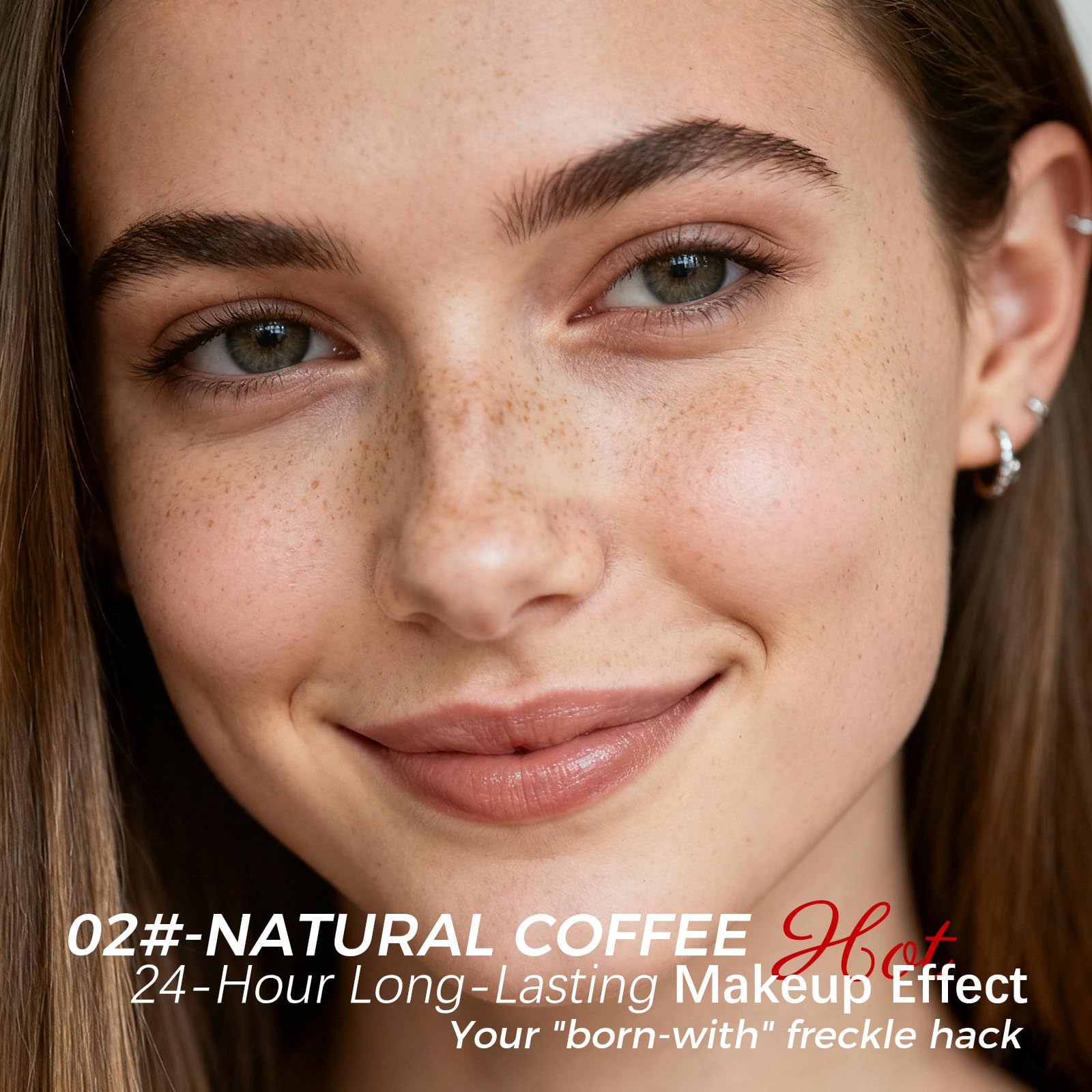 Penna Lentiggini – Freckle Pen per un Look Naturale e Luminoso, Waterproof e Lunga Durata, Facile da Applicare, Makeup Portatile per Uso Quotidiano e Occasioni Speciali (Caffè)