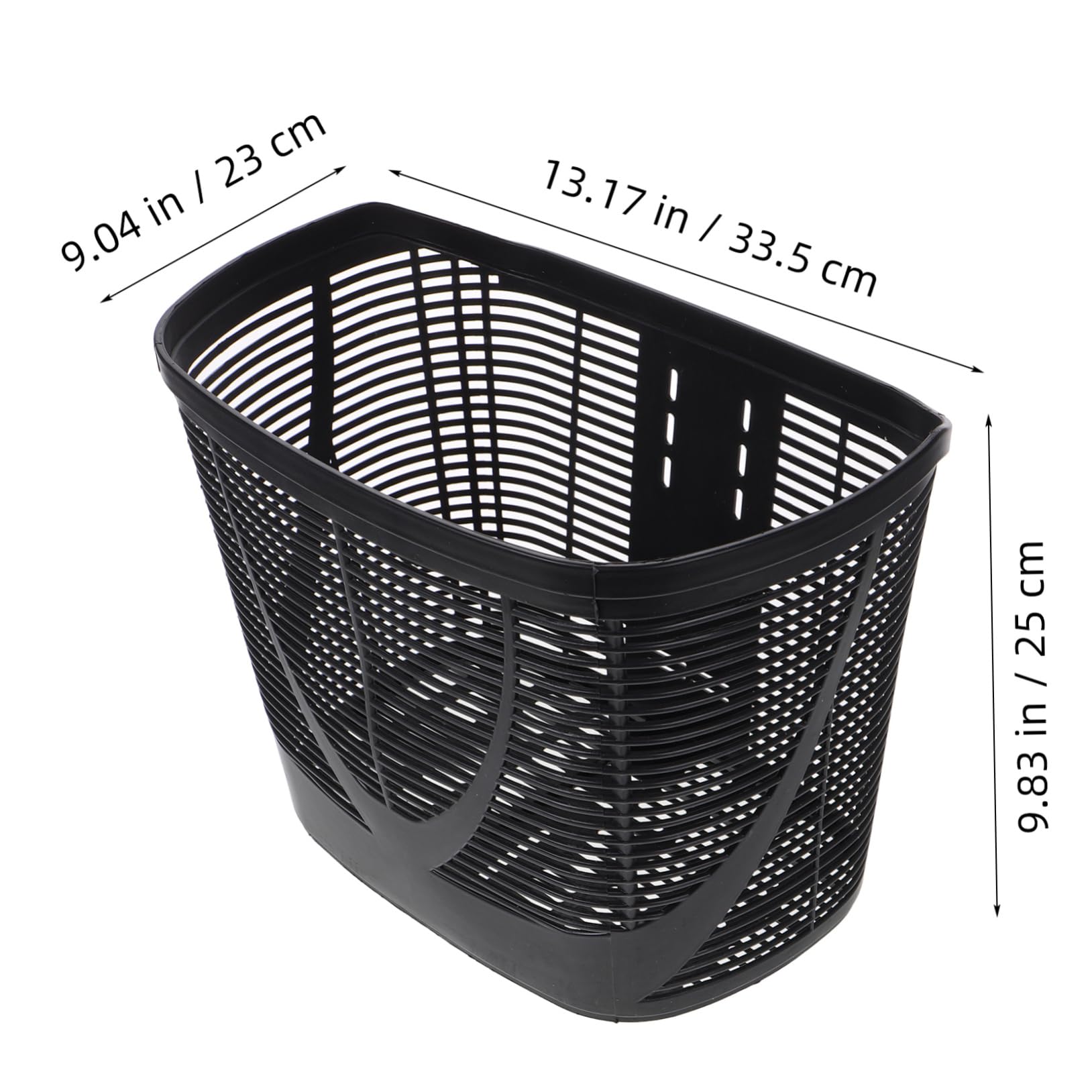 Happyyami Bicycle Accessories Scooter Basket for Electric Scooters Sturdy Mobility Scooter Basket Large Capacity Storage Easy Front Mount Black