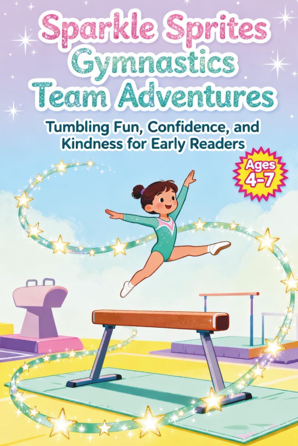 Sparkle Sprites Gymnastics Team Adventures: Tumbling Fun, Confidence, and Kindness for Early Readers Ages 4-7