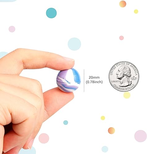 Miniatura 4 de Pllieay 500 bolas hinchables a granel 079 pulgadas varios estilos de bolas rebotantes mezcladas pequeñas bolas de goma para recuerdos de fiesta de