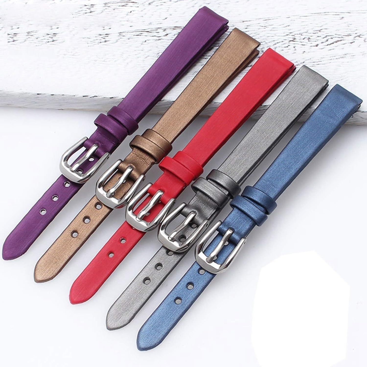 Elegantes Uhrenarmband, verstellbar, Uhrenarmband aus Leder, klassisch, Uhrenarmband, seidig, für Damen, Mini-Uhrenarmband, weich, wasserdicht, elegant