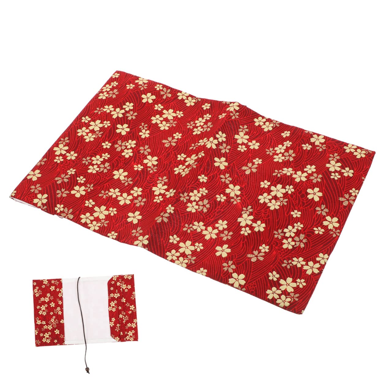 NUOBESTY 4pièces Housse De Fait Main Décoratif Ajustable Pour Étudiants Couverture De Carnet Fleur Cerisier