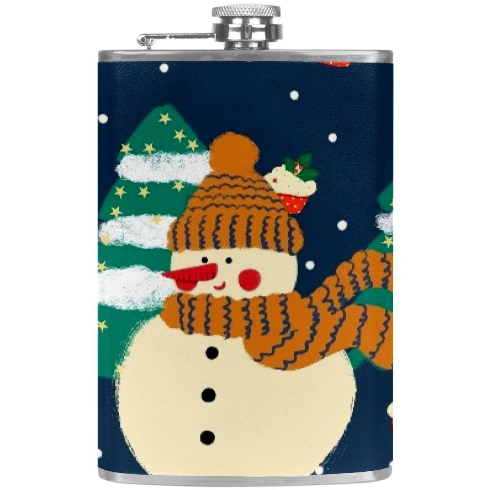 Flasques de Noël pour liqueur flasque de poche anti-fuite en inox