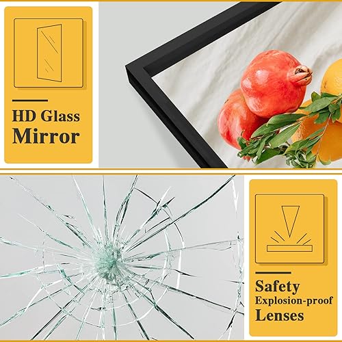 Miniatura 4 de Natsukage - Espejo de longitud completa de 59 x 16 pulgadas, espejo con soporte para colocar de pie, colgado o apoyado contra la pared, para