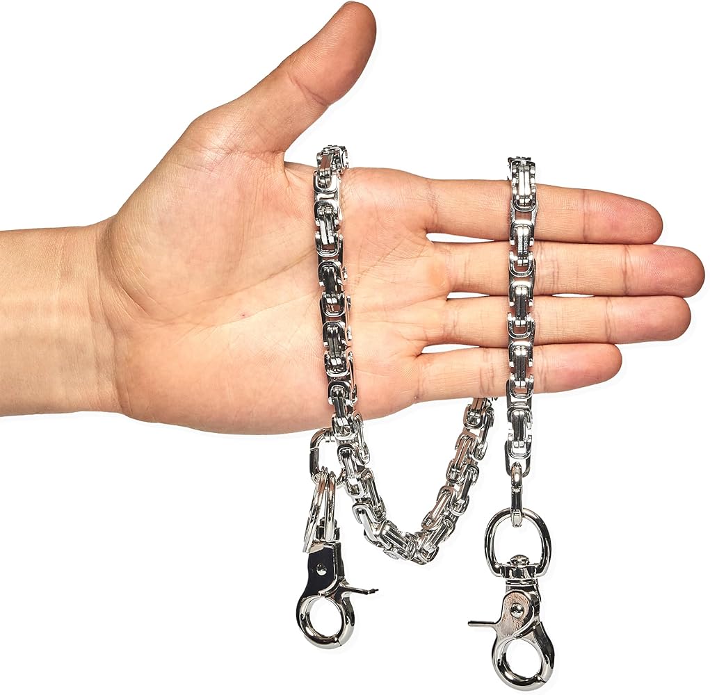 newtro Stainless Steel Wallet Chain for Men Women Boy Girl, Biker