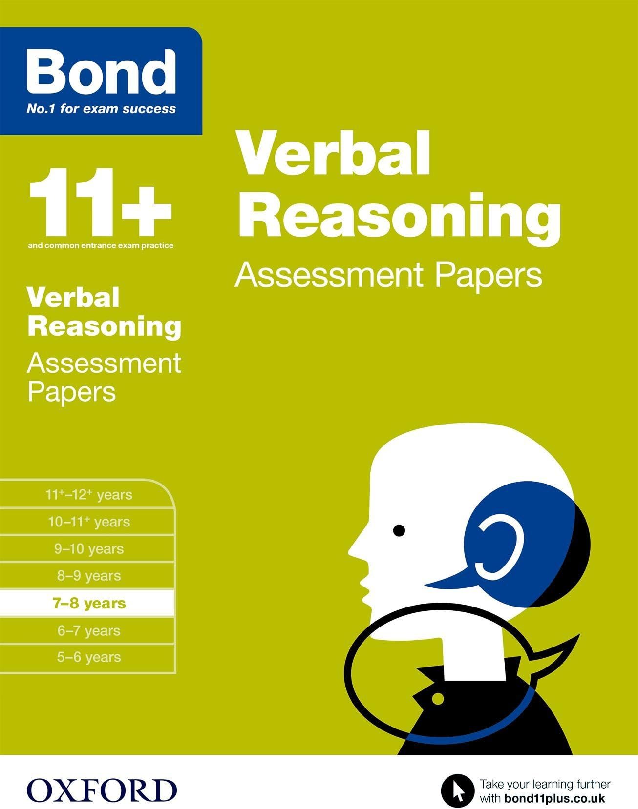 OXFORD UNIVERSITY PRESS Bond 11+: Verbal Reasoning: Assessment Papers: 7-8 years