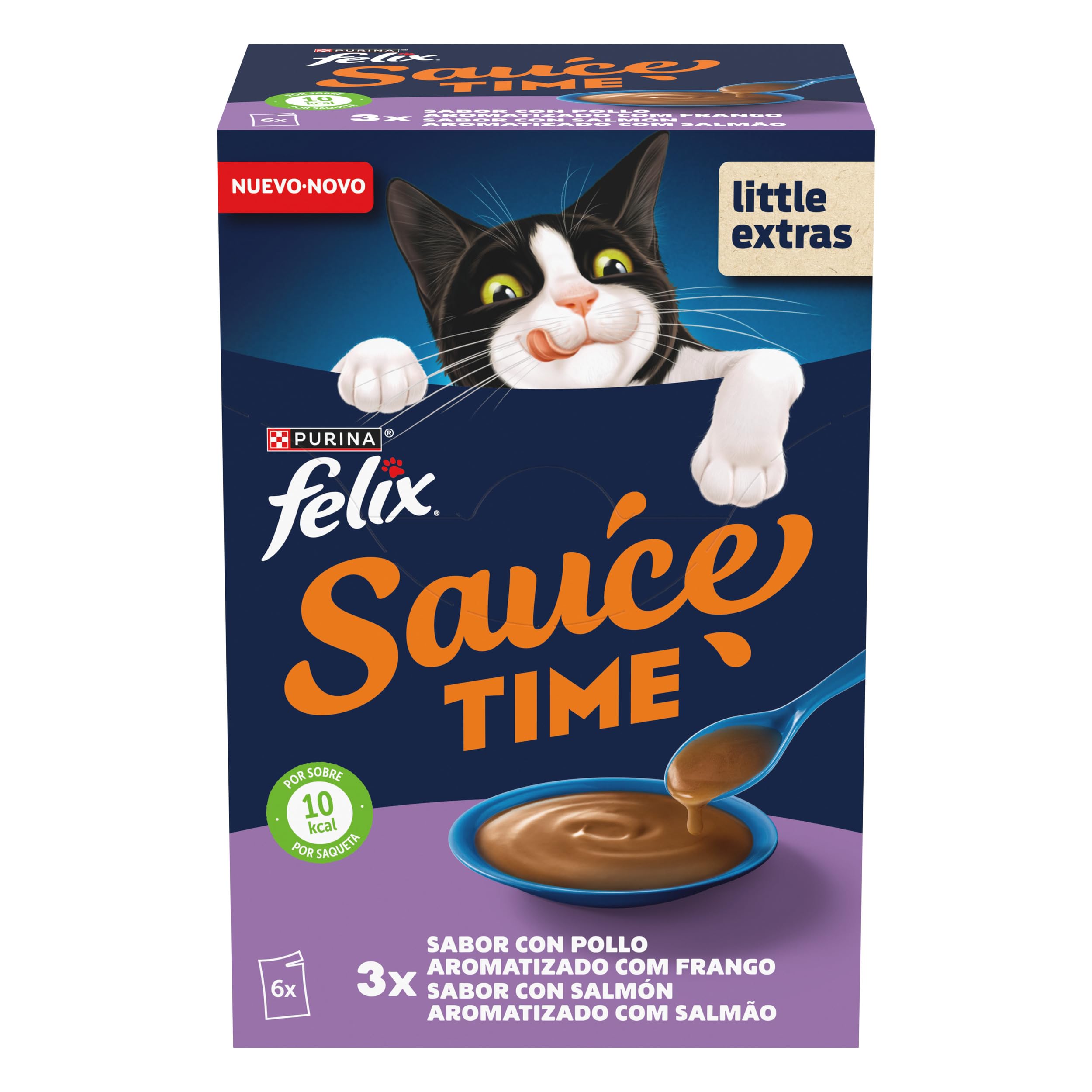 PURINA® FELIX® Sauce Time Original con Pollo 48 Unidades x40g