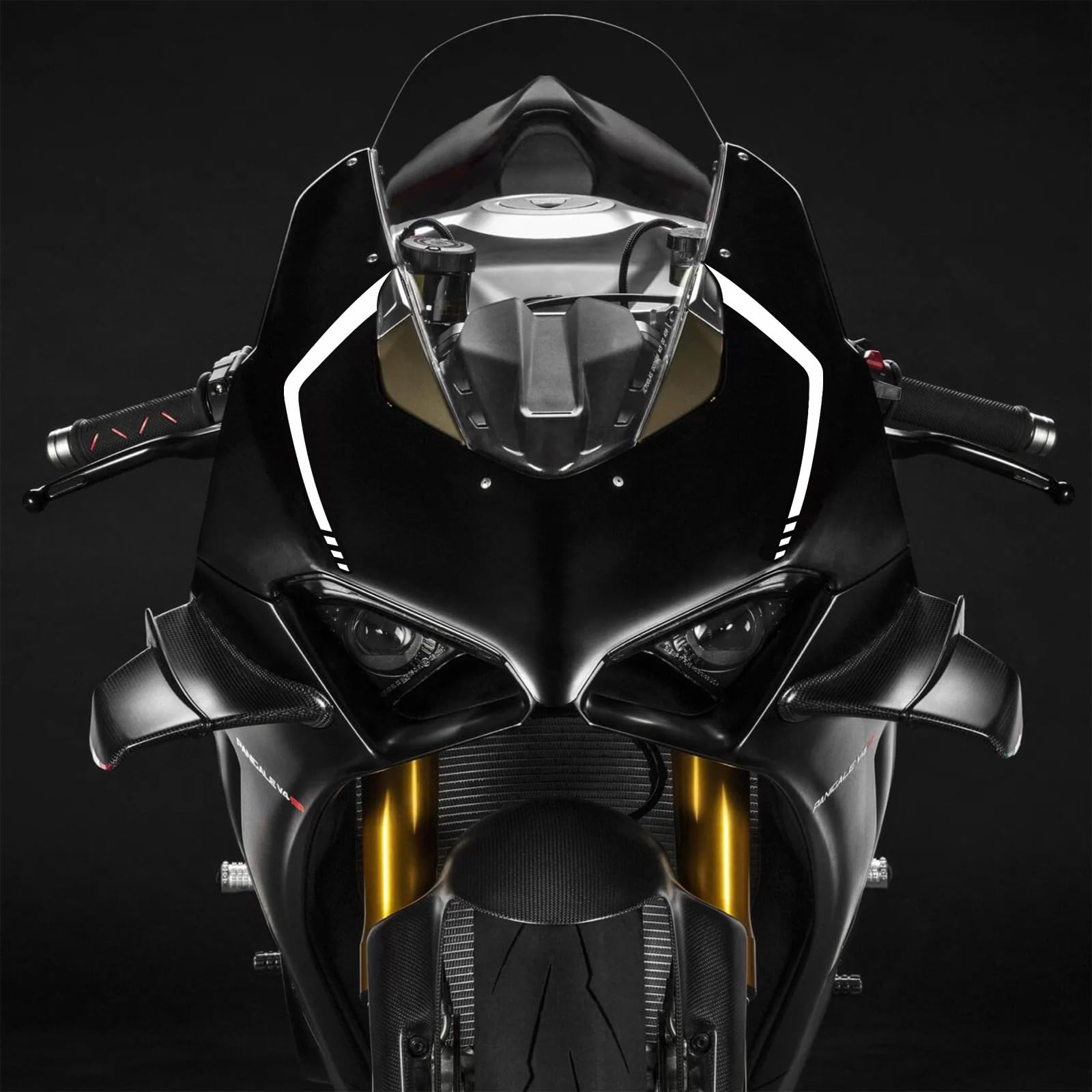 Awonderful Fairing Vinyl Decal Stickers for Ducati Panigale V4 SWhite | SelfAdhesive Vinyl Decals Perfectly Fit Panigale V4 V4S 20202021Waterproof HighAdhesive For Motorcycle Fairing Panels product thumbnail 4