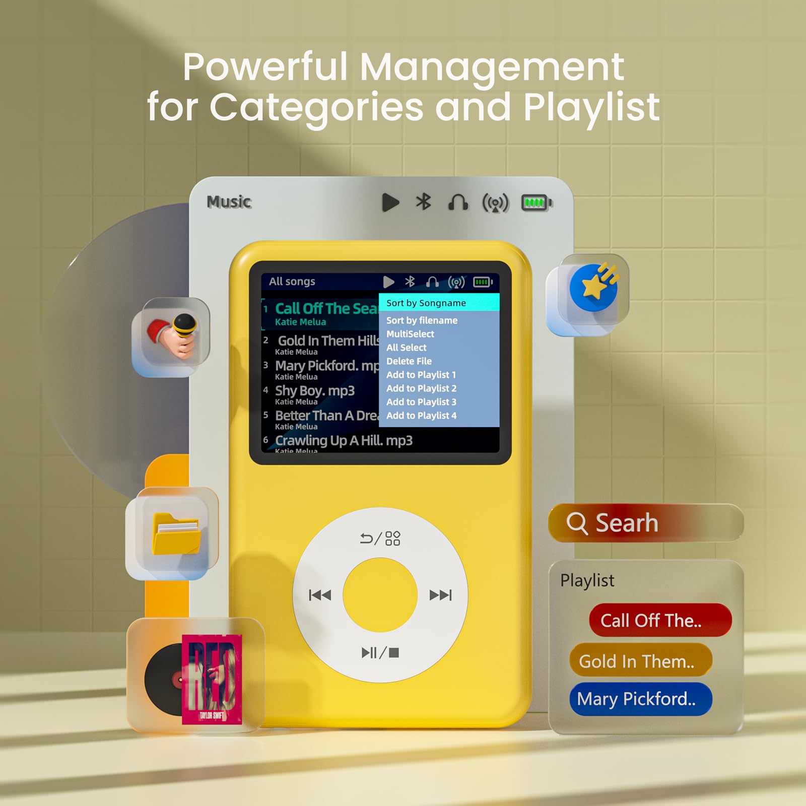 Amazon.com: Mp3 Player with Bluetooth Y1 128G Innioasis Digital