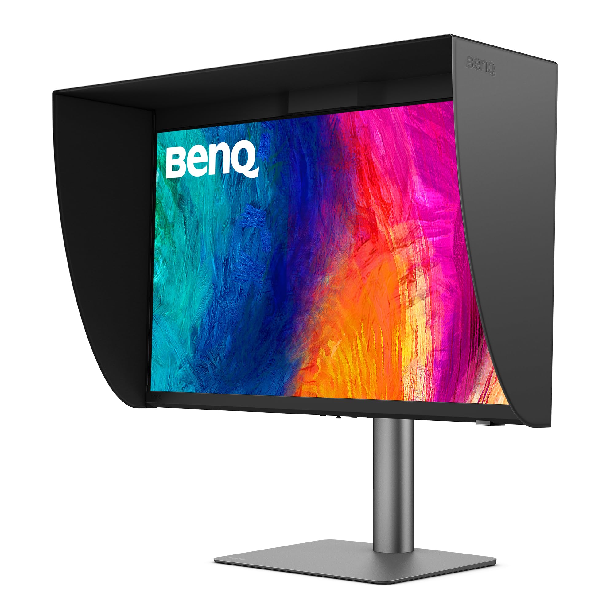 BenQ Creative Pro PD2770U 27” 4K monitor con gestione cromatica, calibrazione hardware, 99% RGB/DCI-P3, 100% Rec.709, USB-C96W, collegamento daisy chain, KVM, per studi grafici e di video editing