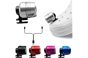 Rechargeable Croc Lights, 2 Pack LED Croc Lights for Shoes