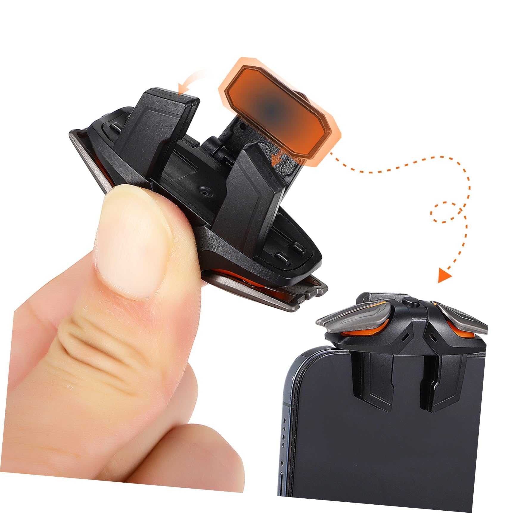 LIFKICH Mobile Spielcontroller Auslöser Satz mit Stabilem ABS Kunststoff und Non Blockierendem Design Kompatibel für Smartphones Inklusive Handschuhe für Präzises Gaming Zubehör