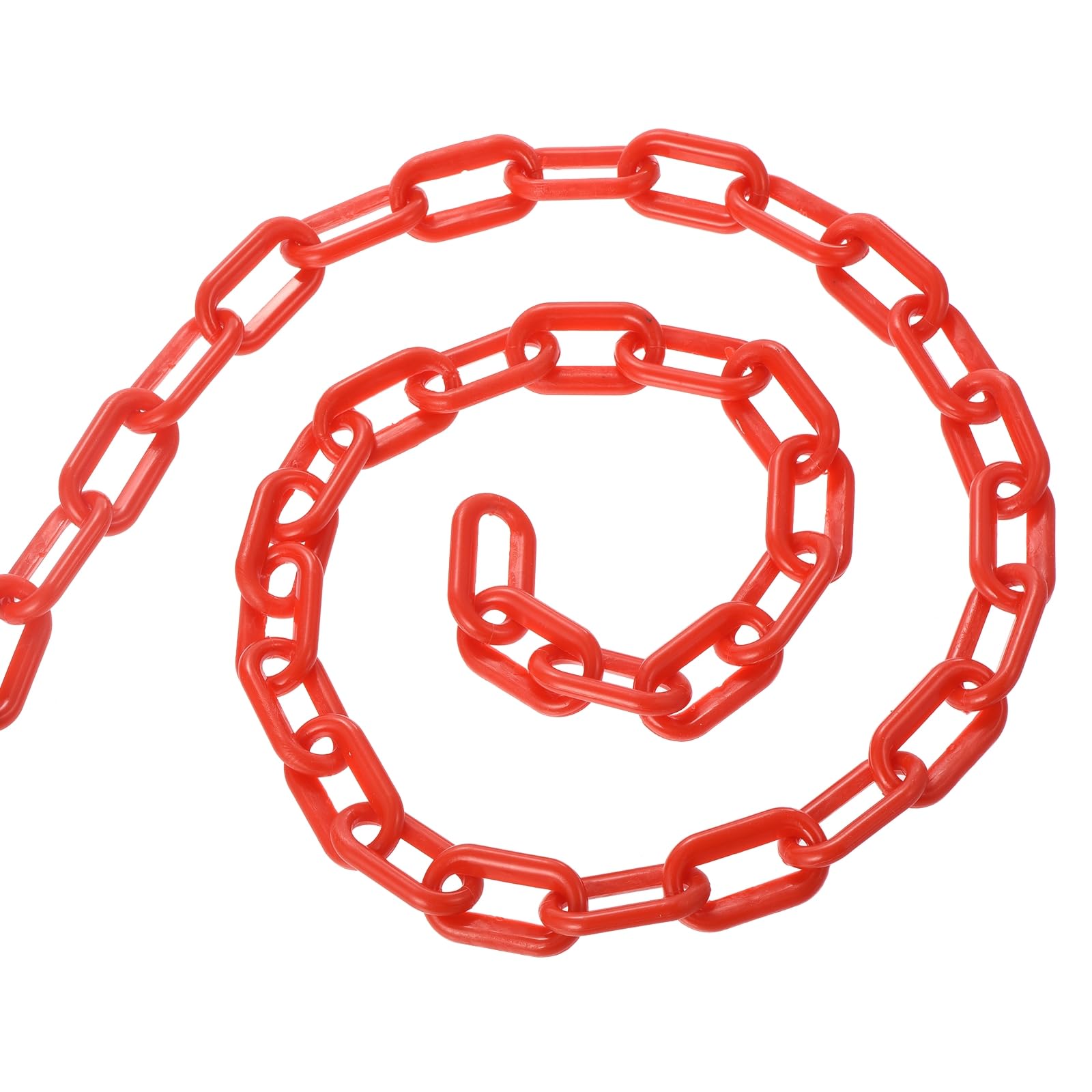 PATIKIL Chaîne barrière plastique 300 pieds Chaîne barrière sécurité Rouge