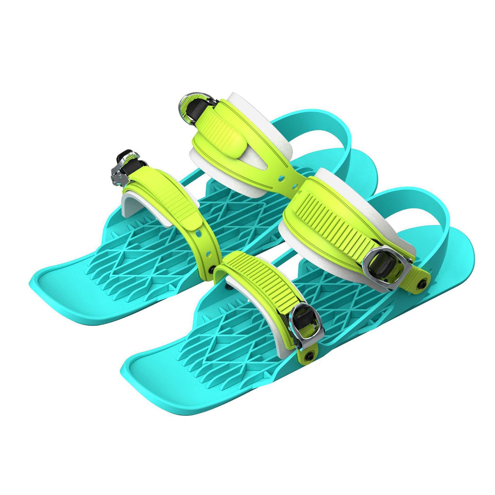 Pattini da Sci per Neve, Mini Scarpe da Sci da Pattinaggio Corte Snowskates Snowblade Skiboard, Pattini da Ghiaccio Portatili per Sport Invernali sulla Neve,B