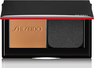 Shiseido Synchro Skin Self-Refreshing Custom Finish Powder Foundation - 24-Hour Sheer-to-Medium Buildable Coverage with Shine Control - Smudge Proof & Non-Comedogenic - Maple 350