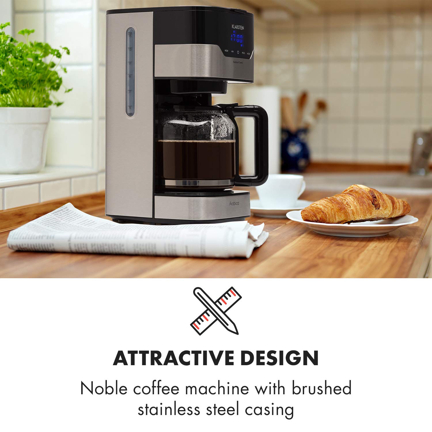 Klarstein Coffee Machine Arabica With Filter Filter Coffee Machine