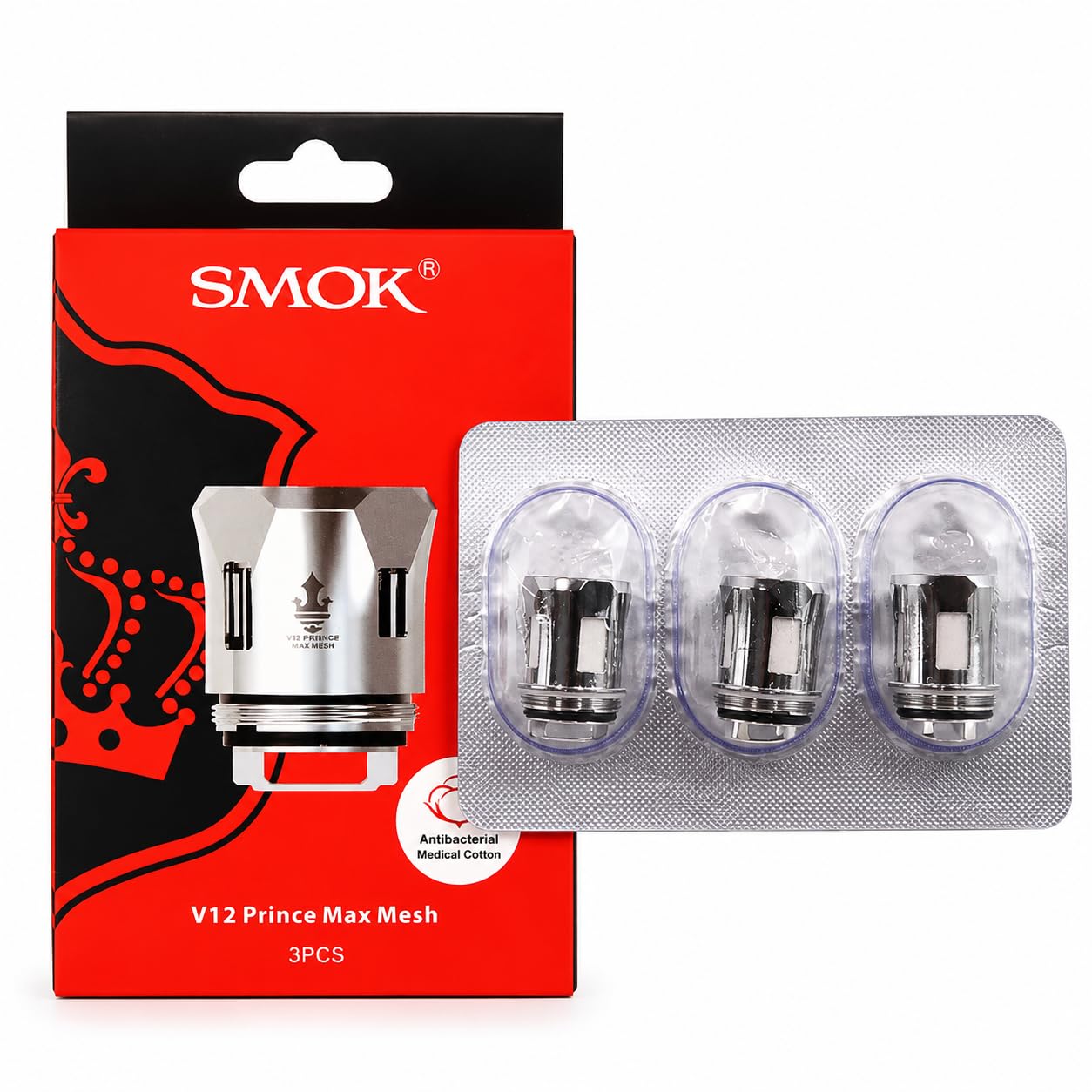 Smok TFV12 Prince Coils (P-Tank) - Max Mesh - No Nicotine