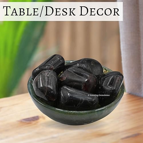 Miniatura 5 de Piedras pulidas de cristal granate, piedras pulidas, piedras preciosas naturales para la curación, cristales de bricolaje para protección (1 onza)