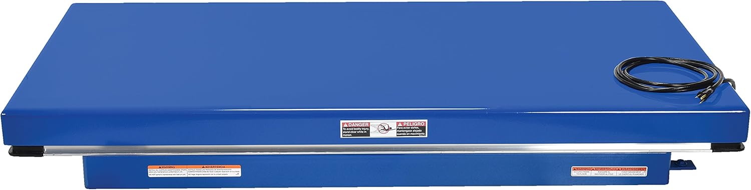 Vestil EHLT-3060-4-43 Steel Electric Hydraulic Lift Table 24 In. x 48 In. 4000 Lb. Capacity Blue