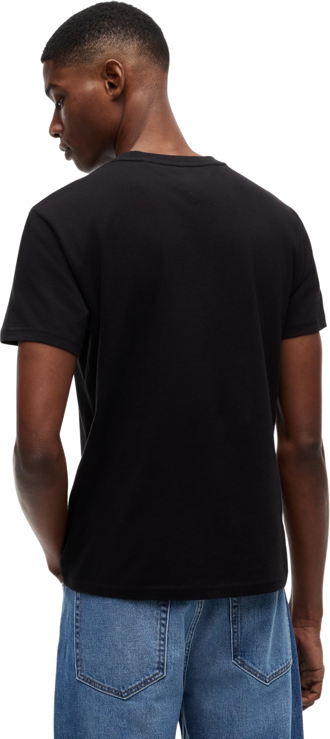 TOMMY JEANS Męska koszulka TJM XSLIM 2PACK Jersey EXT DM0DM20687, Multi, XL, Multi (czarny/czarny), XL