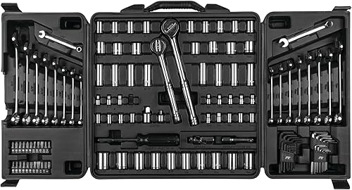 Miniatura 2 de Performance Tool W1525 SAEMetric - Juego de herramientas mecánicas de tres pliegues para reparaciones de automóviles, gris, 14 pulgadas, 38 pulgadas