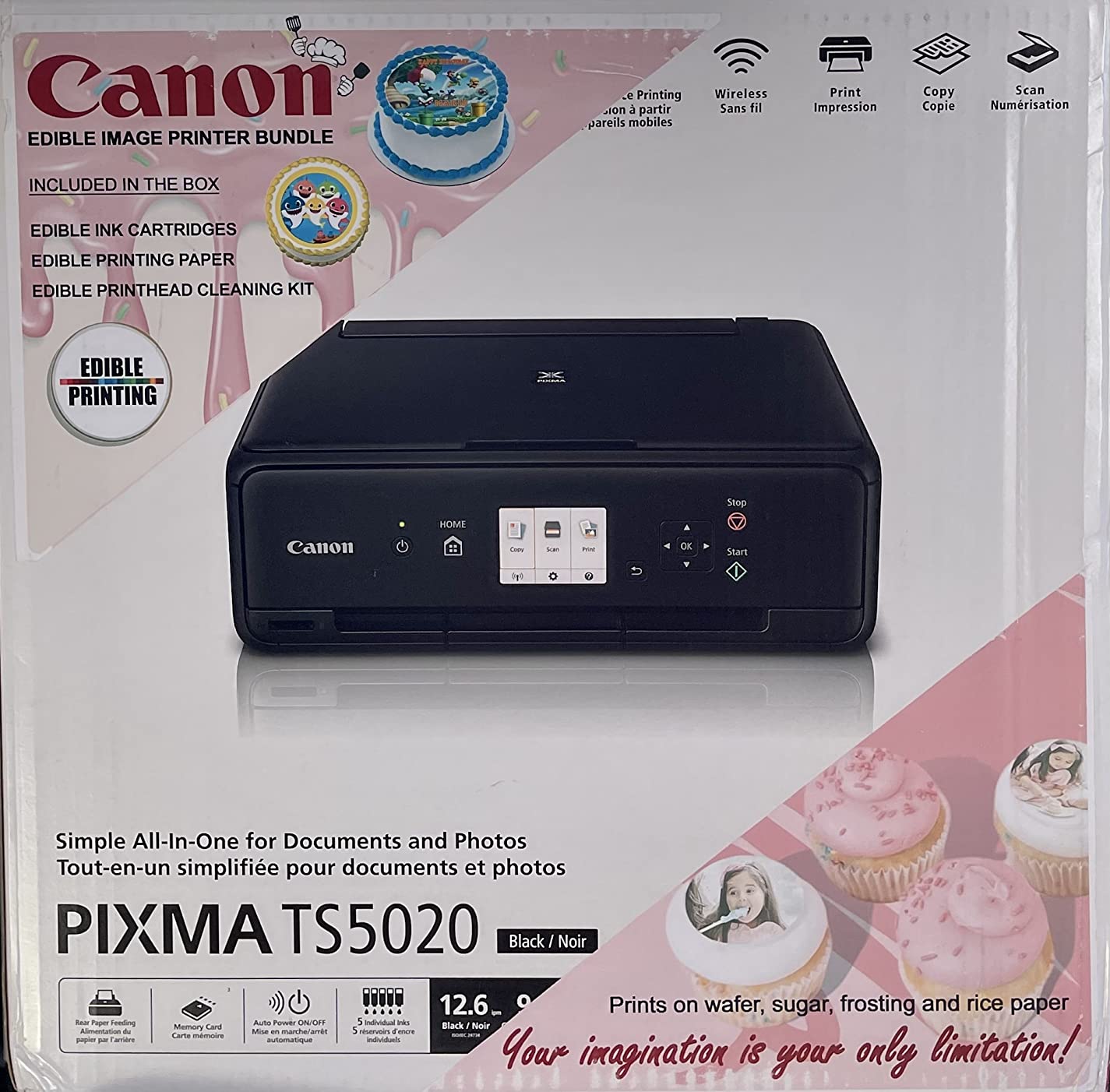 48/mo Finance Cake Topper Image Printer, Cake Ink Cartridges, 50