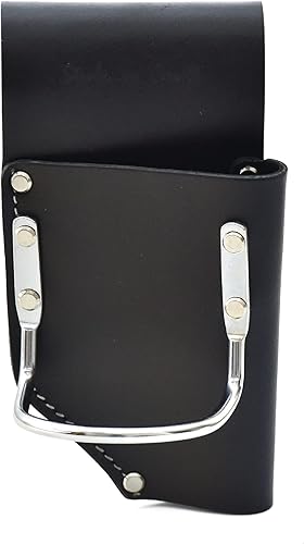 Miniatura 8 de Style n Craft Alicates y soporte para martillo, bolsa de herramientas de cuero de grano completo, marrón oscuro (98450)