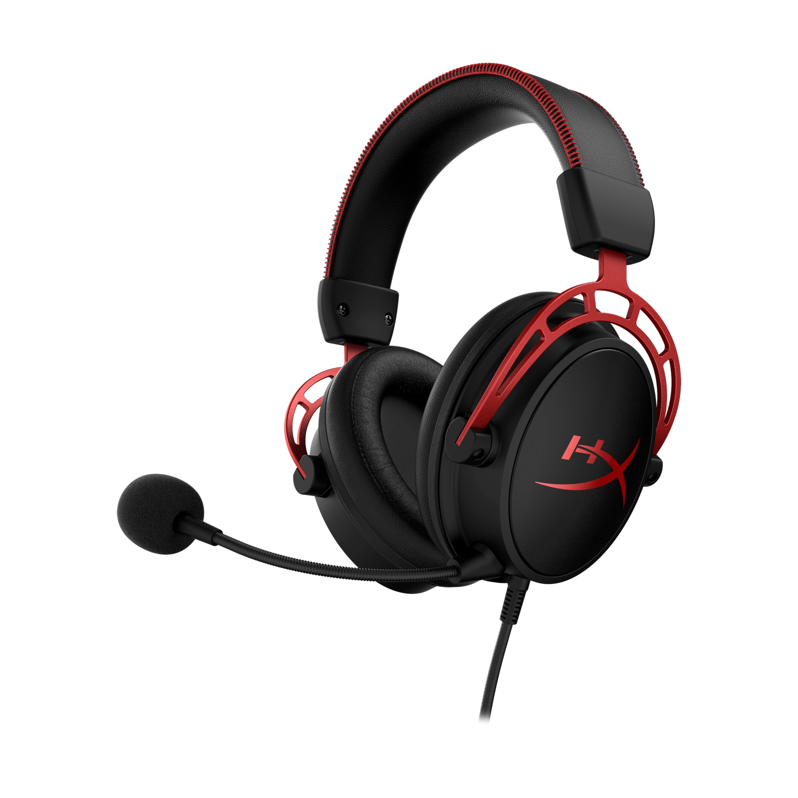 HyperX Cloud Alpha – Cascos de Gaming con cable trenzado extraíble, compatibles con PS4, Xbox One y platformas de 3.5 mm