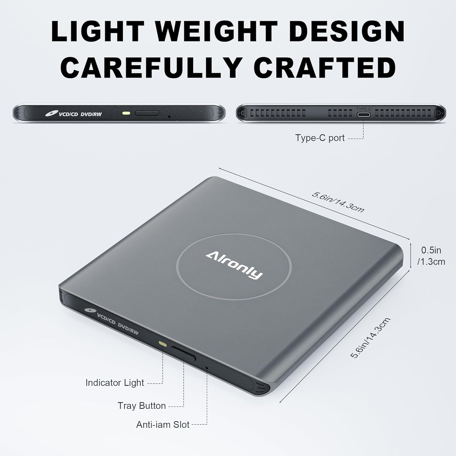 Ultimate Data & Media Solution: 10Gbps Tool-Free NVMe Enclosure + 8x USB 3.0 Portable CD/DVD Burner - External SSD Case for PCIe M.2 Drives (2230/2280) and Optical Drive Combo Kit for Laptop/PC (Inclu