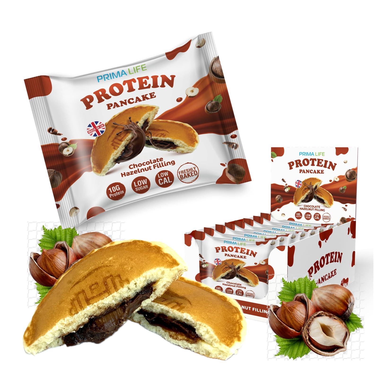 Protein Pancake | High Protein Pancakes (12 x 55 g) (Chocolate Hazelnut)