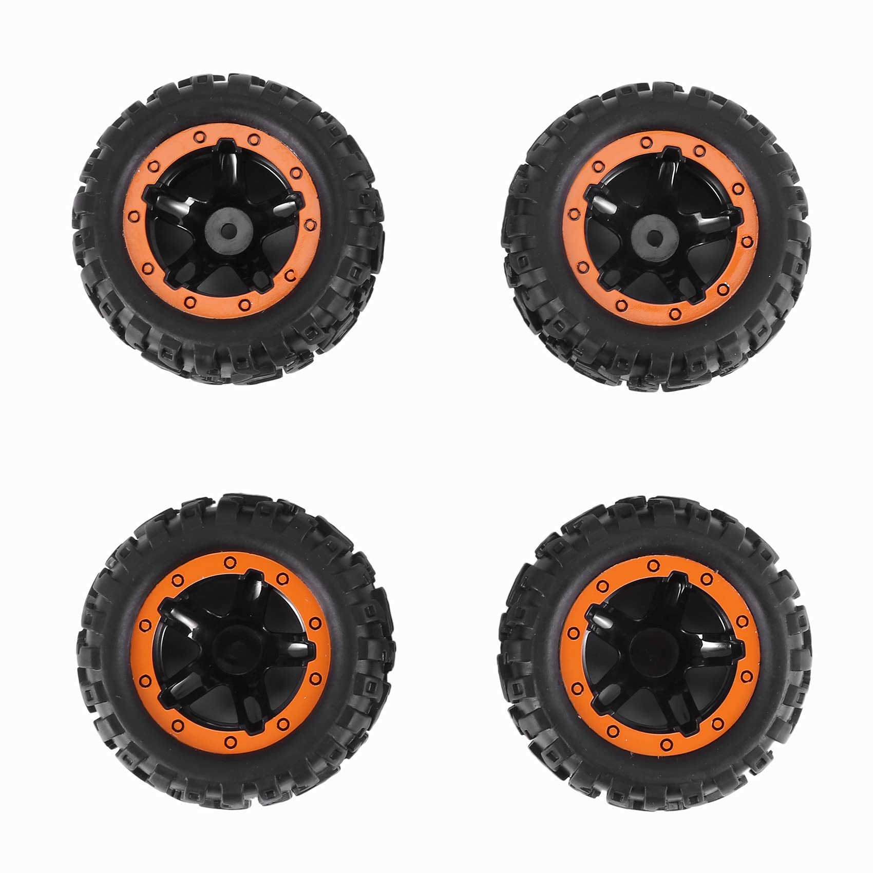 Lot De 4 Pneus + Jantes Pour Voiture Télécommandée HBX 16889 1/16 - Pièces RC M16038