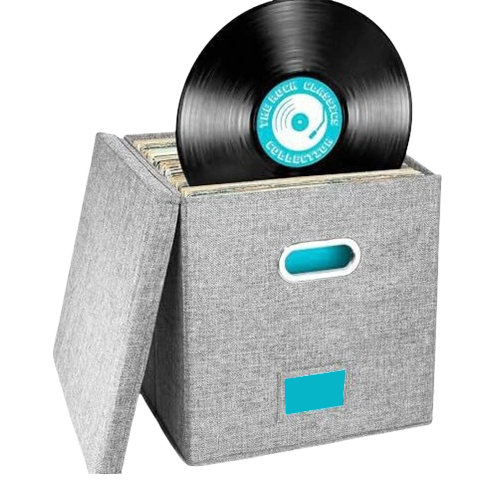 Boîte de rangement disques pliable anti-poussière idéale pour sauver vos albums vinyles abîmés