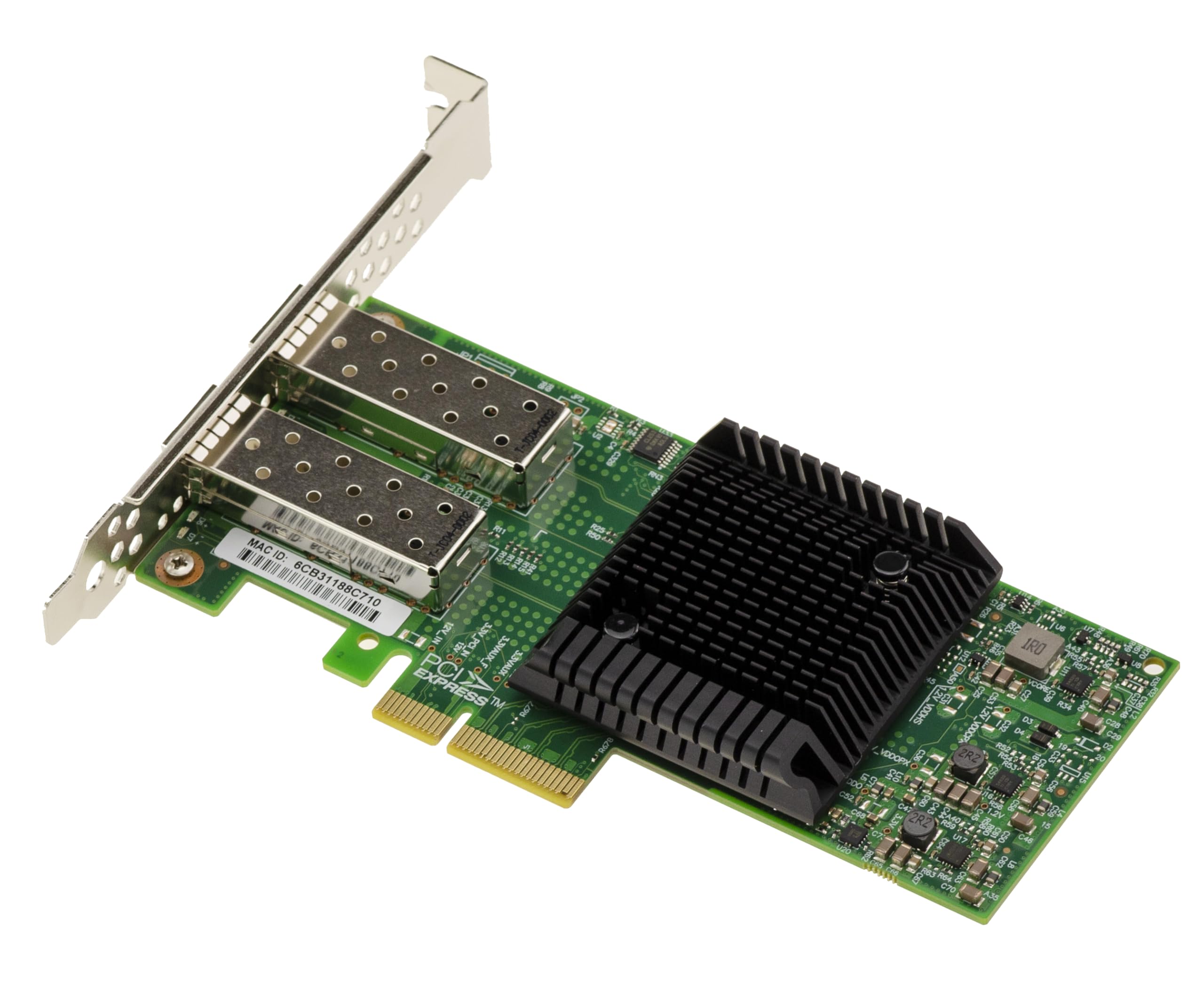 KALEA-INFORMATIQUE Scheda controller PCIe x4 LAN 10G in fibra SFP+ a 2 porte con chipset MELLANOX ConnectX-4, supporto RDMA, SR-IOV, PXE