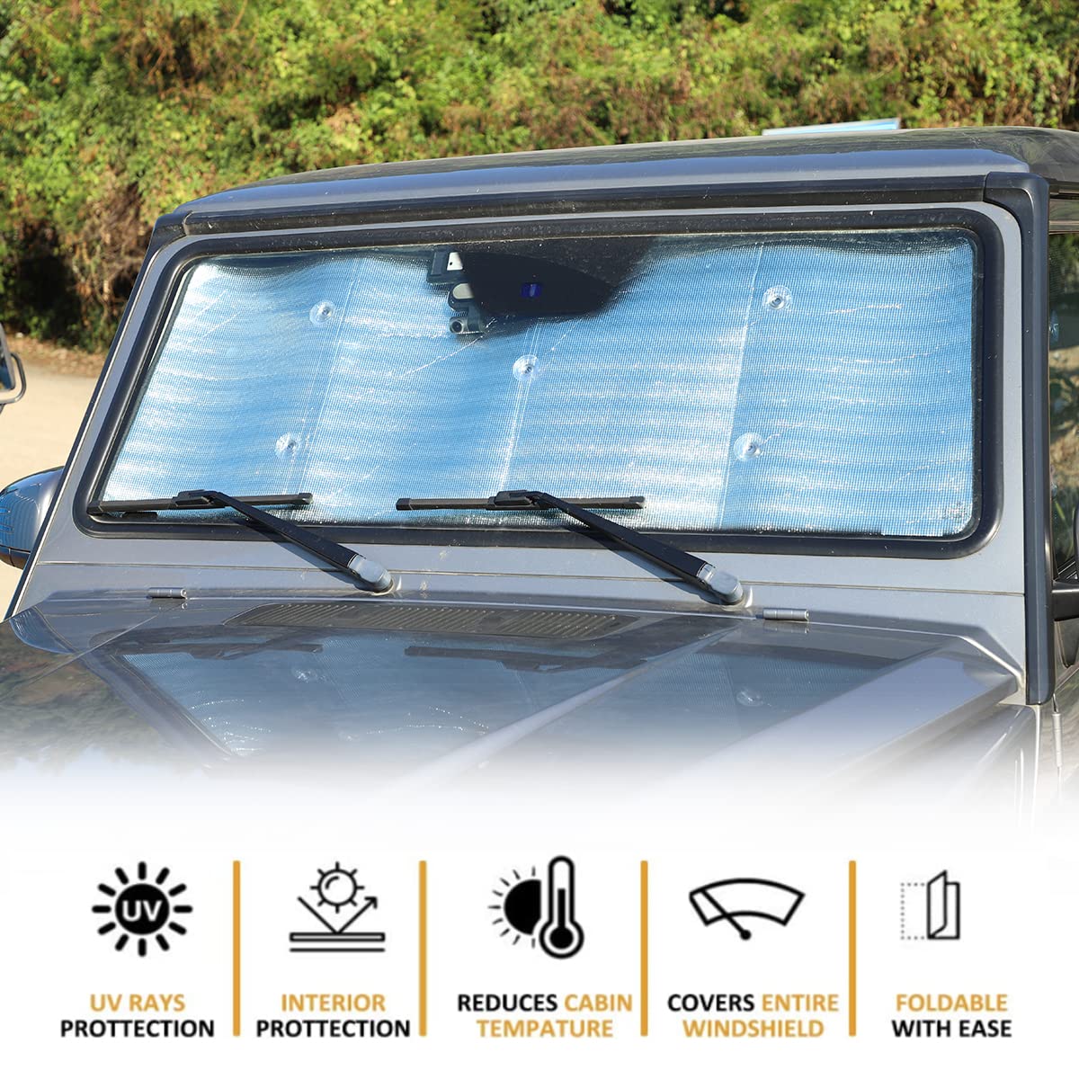 Amazon.com: Windshield Sunshade Compatible with Mercedes-Benz G