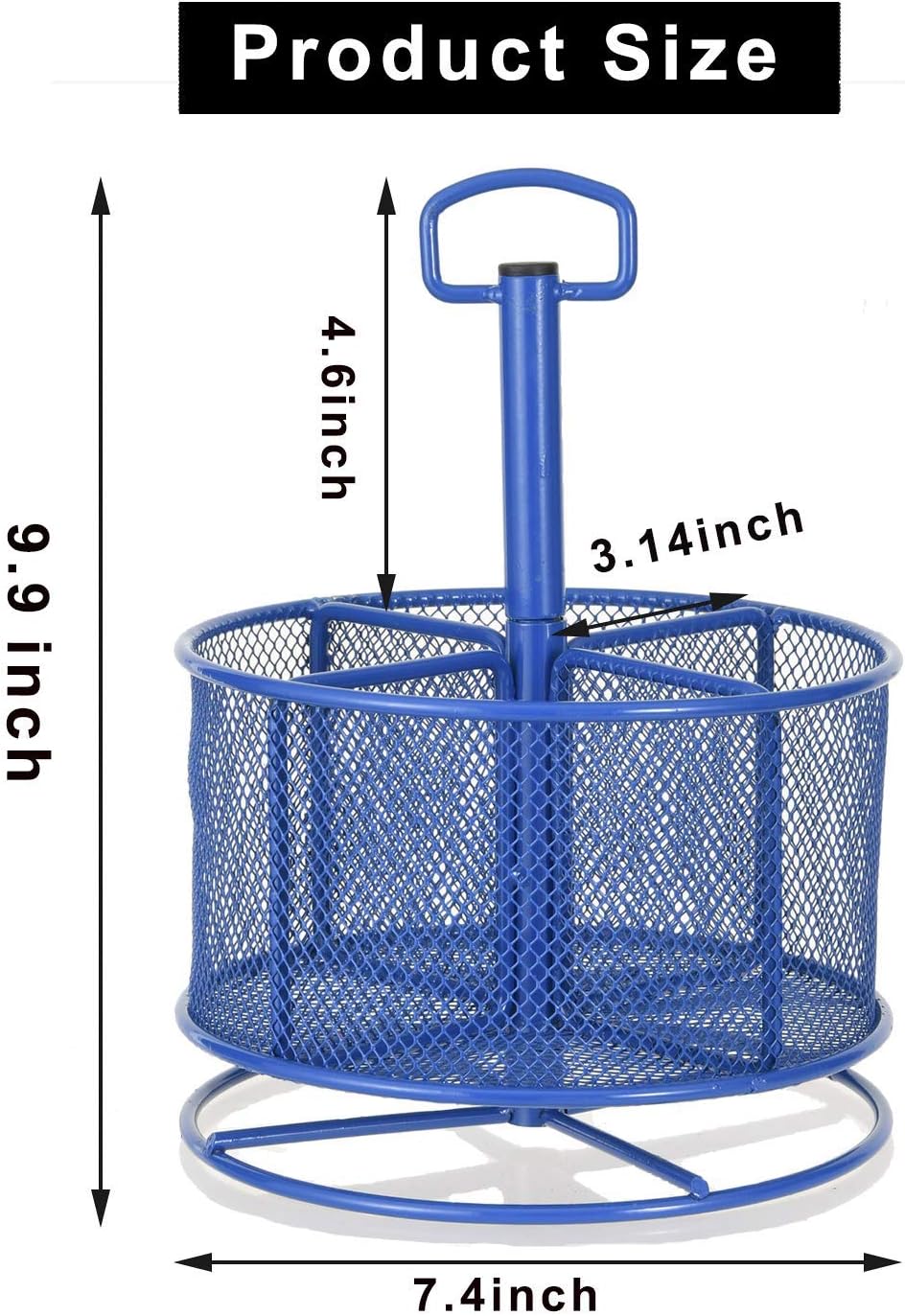 Mesh Desk Organizer, 360-Degree Rotating Multi-Functal Pen