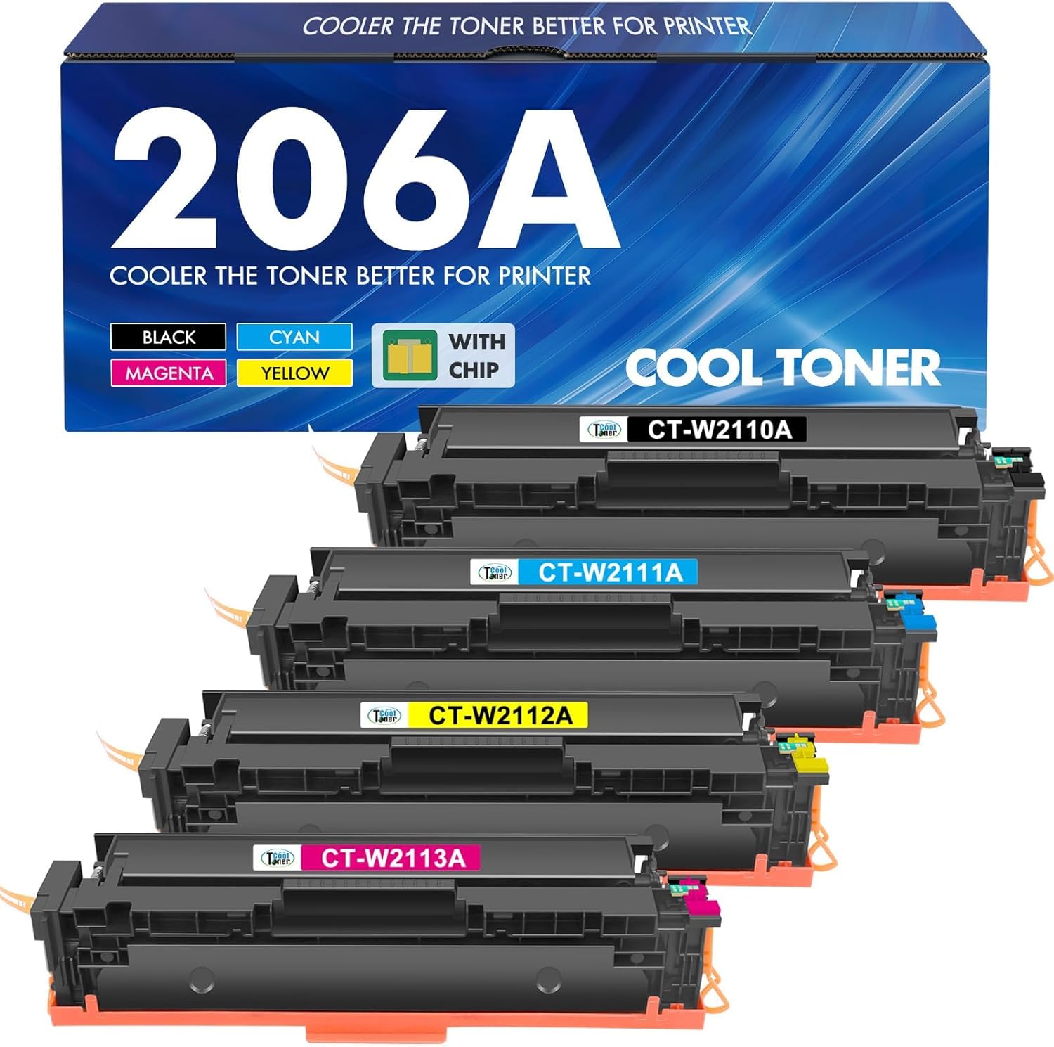 206A B/C/Y/M With Chip