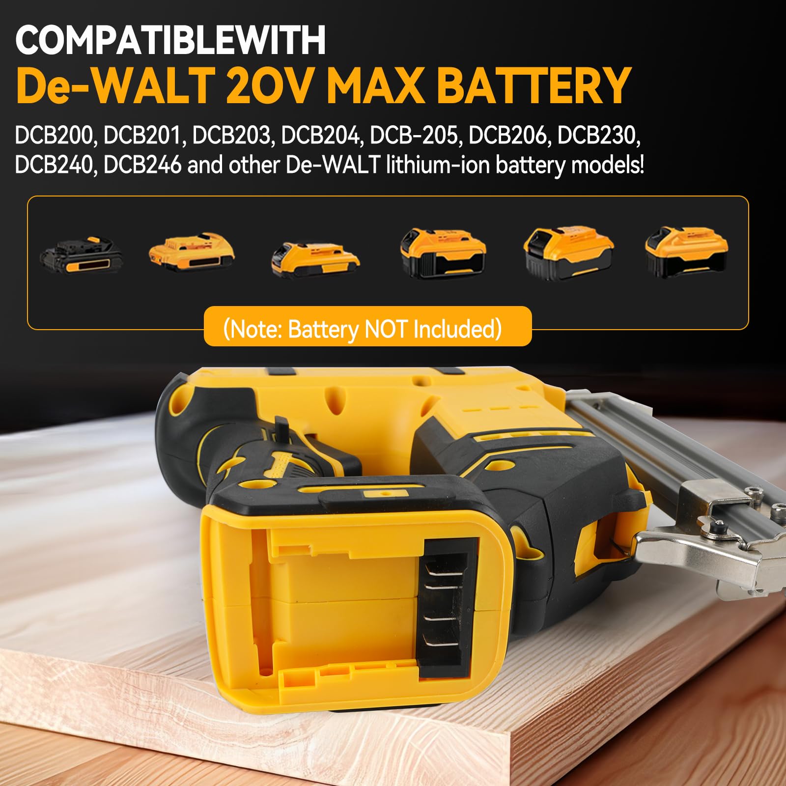 Dewalt 18V 20V Akku Schnurloser Brad-Nagler 2-in-1 Nagel-Klammerpistole 18GA Hefter-Nagler