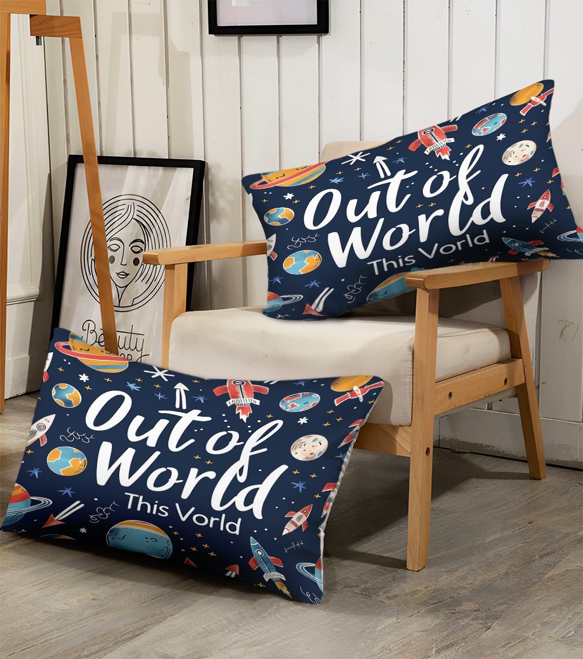 Set copripiumino da 240 x 220 cm, per bambini, ragazzi e ragazzi, per letto singolo, stampa cartoni animati, motivo pianeta, copripiumino stampato, con chiusura lampo e federa da 80 x 80 cm