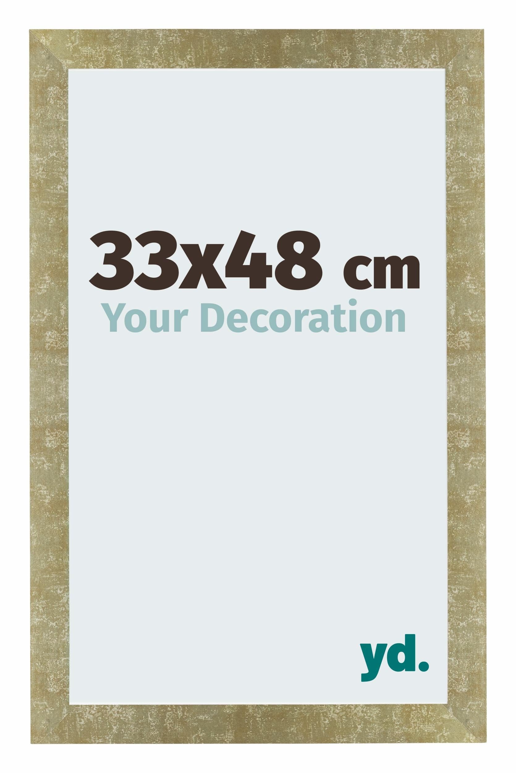 Your Decoration - Puzzle frame 33x48 - Gold Antique - Puzzle frame 500-1000 Pieces - MDF Photoframe - Mura