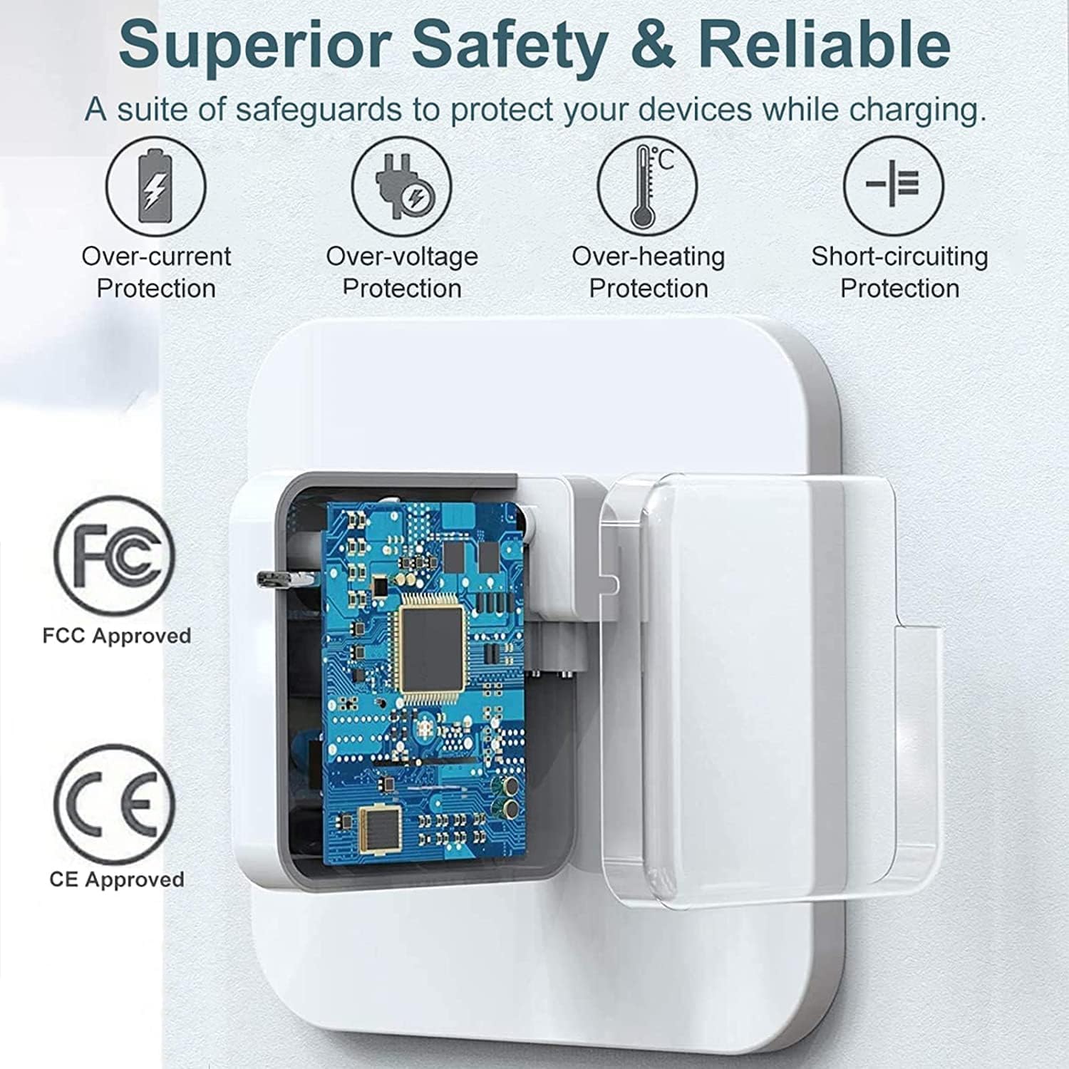 Charger for Mac Book Pro 14 16 inch Mac Book Air 13 15 inch M5 M4 M3 M2 M1 2026 2025 2024 2023 2022 2021 as Original 96W/70W Fast Charger，Quality with 6.6ft USB C to mag 3 Cable
