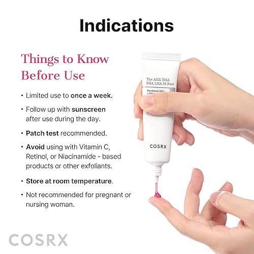 Miniatura 4 de COSRX AHA BHA PHA LHA 35% Peel 1.01 fl. oz / 1.0 fl oz, gel exfoliante químico para piel opaca, áspera y grasa con células de piel obstruidas de