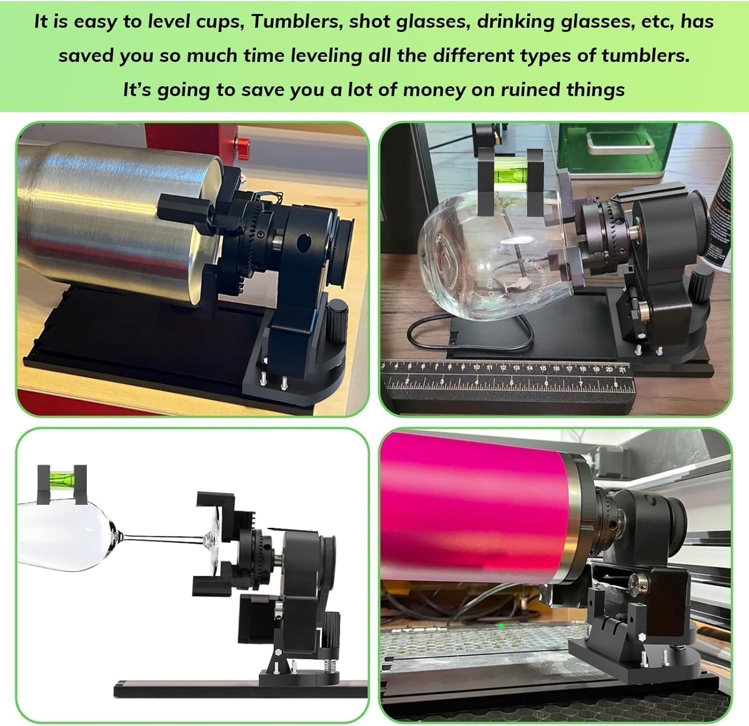 Tilt Leveling Device for xTool RA2 Pro Rotary, with Mounting Screws, No Installation Required | No Installation Required