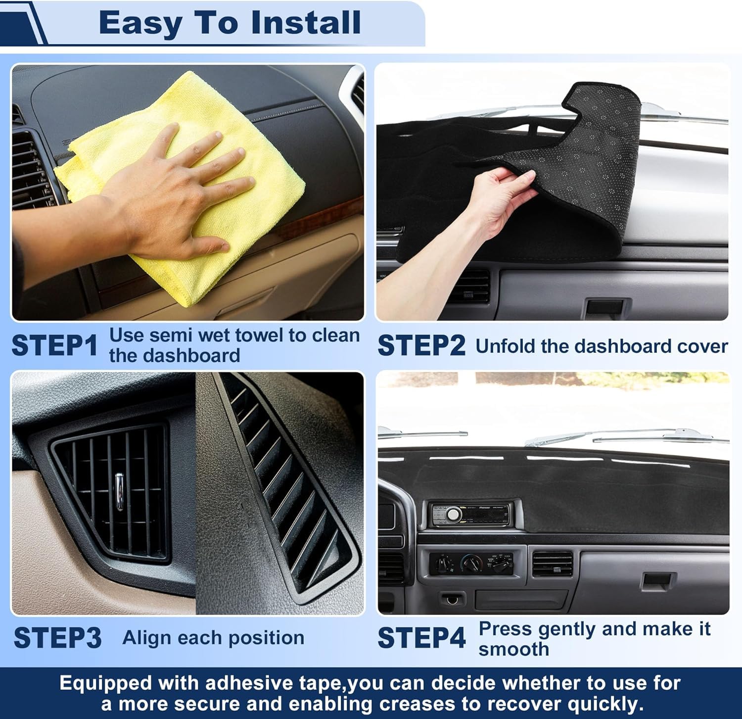 Couvre Tableau de Bord pour Nissan Qashqai 2016, antireflet Anti-poussière Tapis Tableau de Bord Couverture Tableau Tapis de Protection