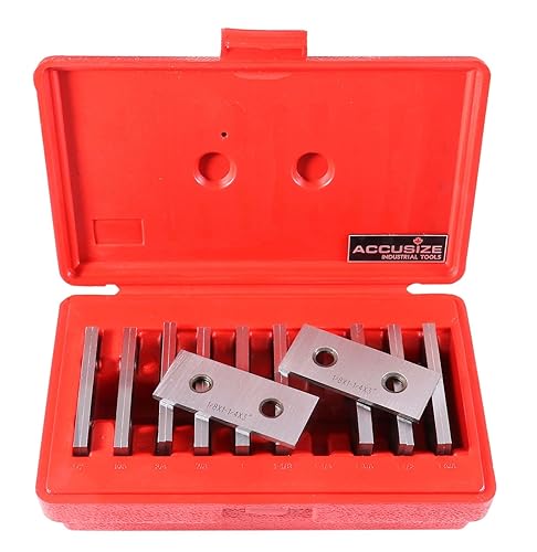 Miniatura 11 de Accusize Industrial Tools Juego de paralelas de precisión para maquinista de 3/16" y 1/22" de espesor, 4 pares, EG02-0409