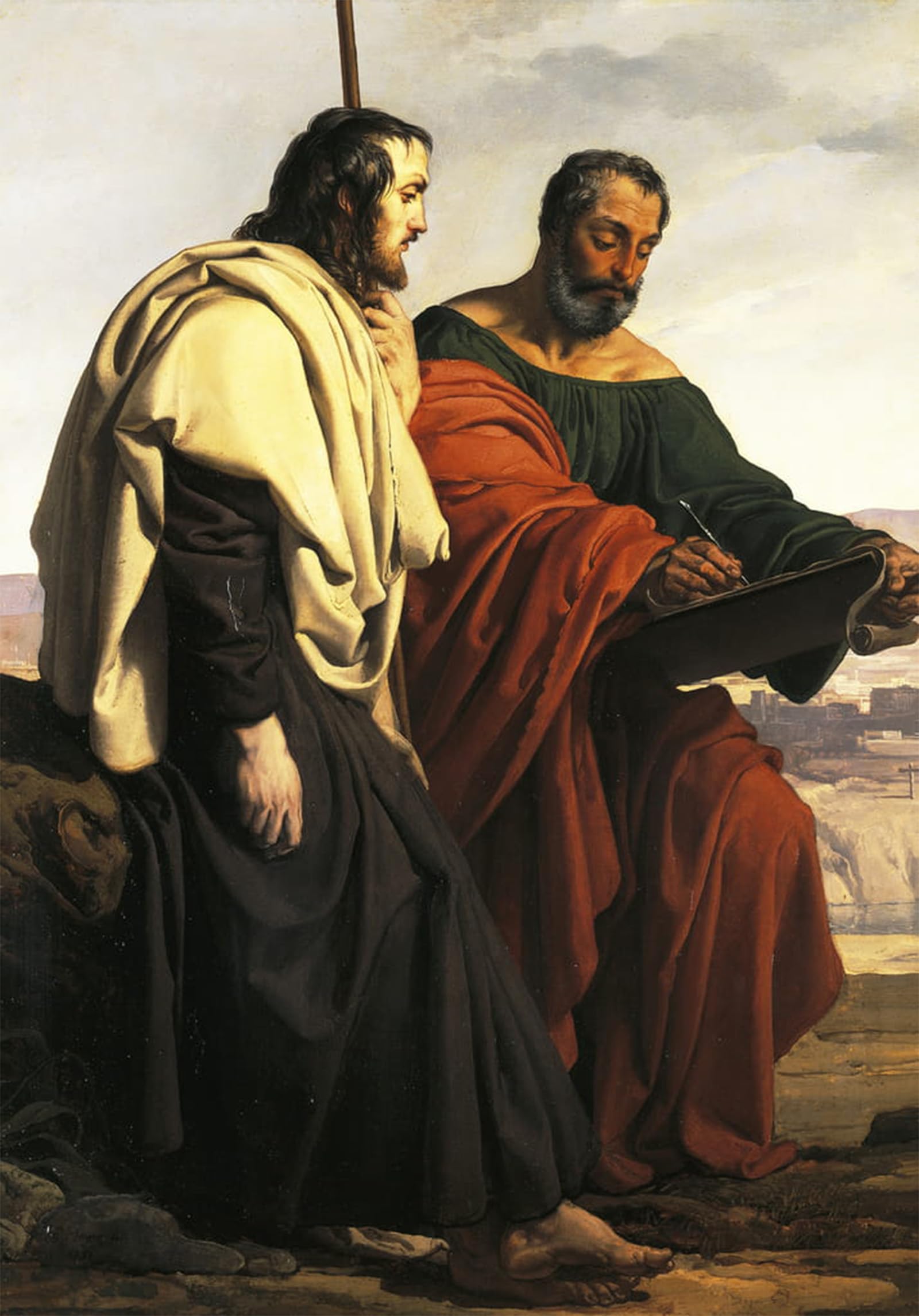 SERENDIPITP Vintage Picture Print on Canvas Wall Art Poster the Apostles Philip and on Their Way to Their Preaching by Francesco Hayez Artwork Print Poster for Wall Decor 60x90cm