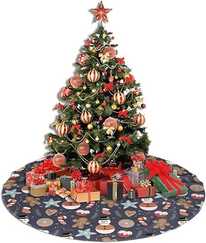 Miniatura 5 de Falda de árbol de Halloween de 30 pulgadas, muñeco de nieve de Navidad, árbol de azúcar para Halloween, Navidad, fiesta, fiesta, decoración de