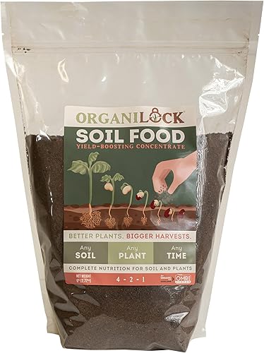 Alimento de suelo - (bolsa de 6 libras) | Orgánico | Potenciador de suelo rico en nutrientes | Plantas más saludables y mayores rendimientos |